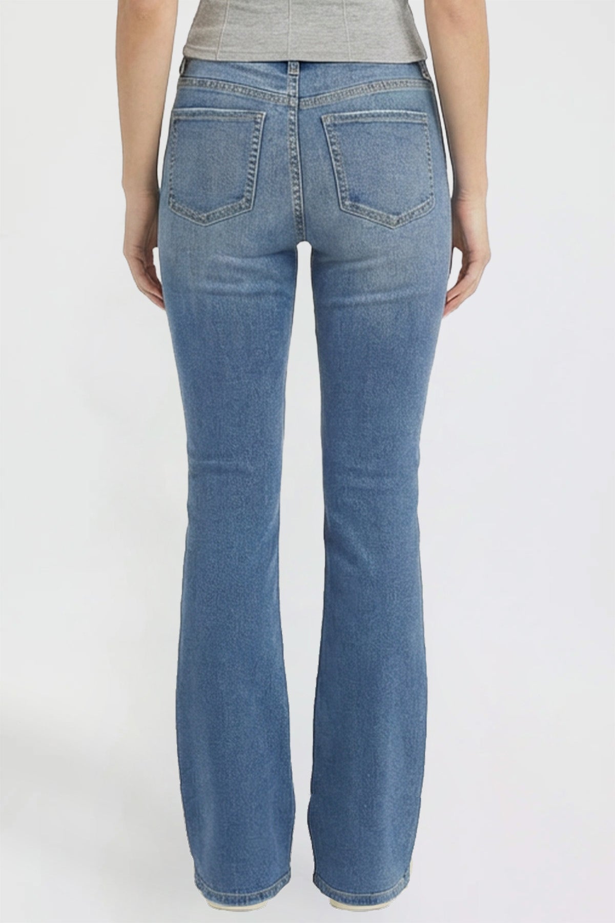 Ymi Women's Luxe Jessie Bootcut Jeans in L Light Blue view 13 - Women'S Luxe Jeans (bottom)