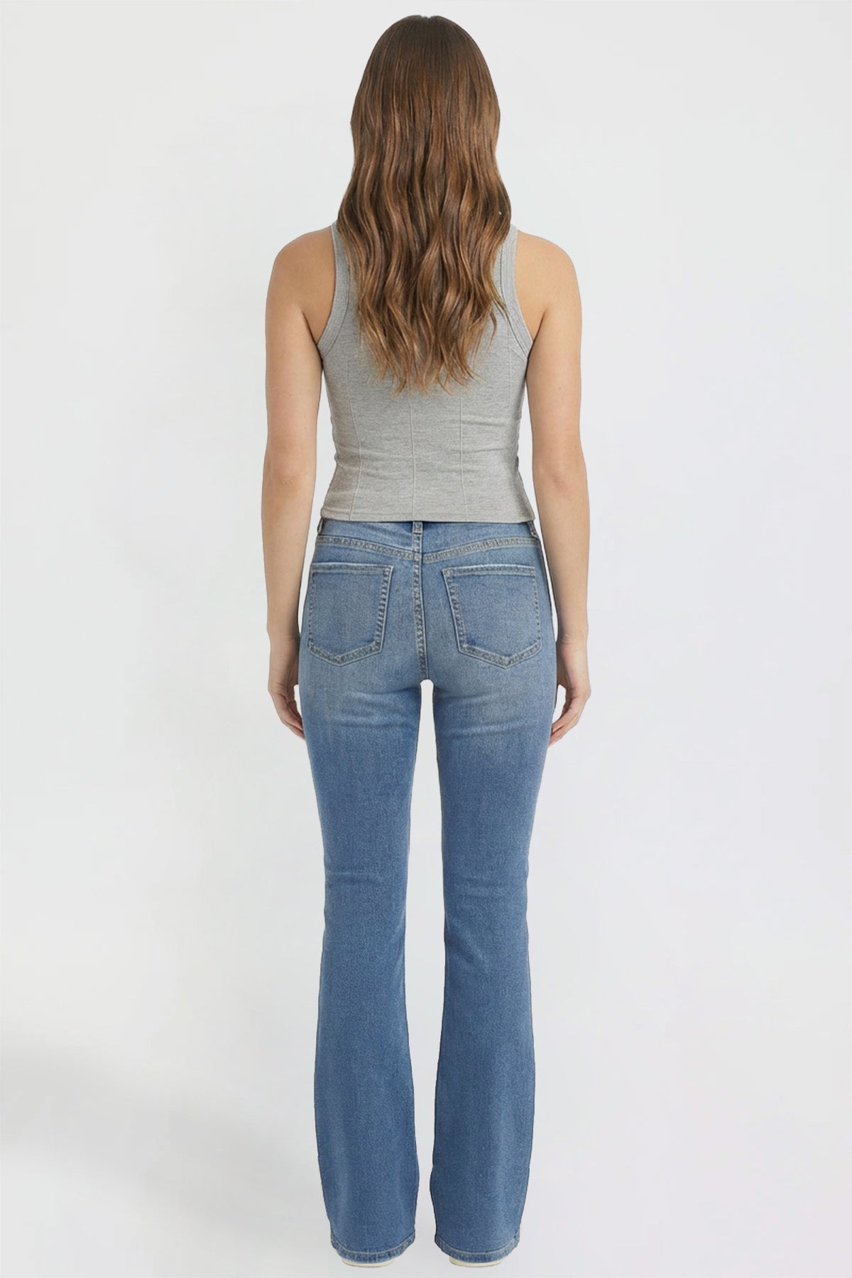 Ymi Women's Luxe Jessie Bootcut Jeans in L Light Blue view 14 - Women'S Luxe Jeans (bottom)