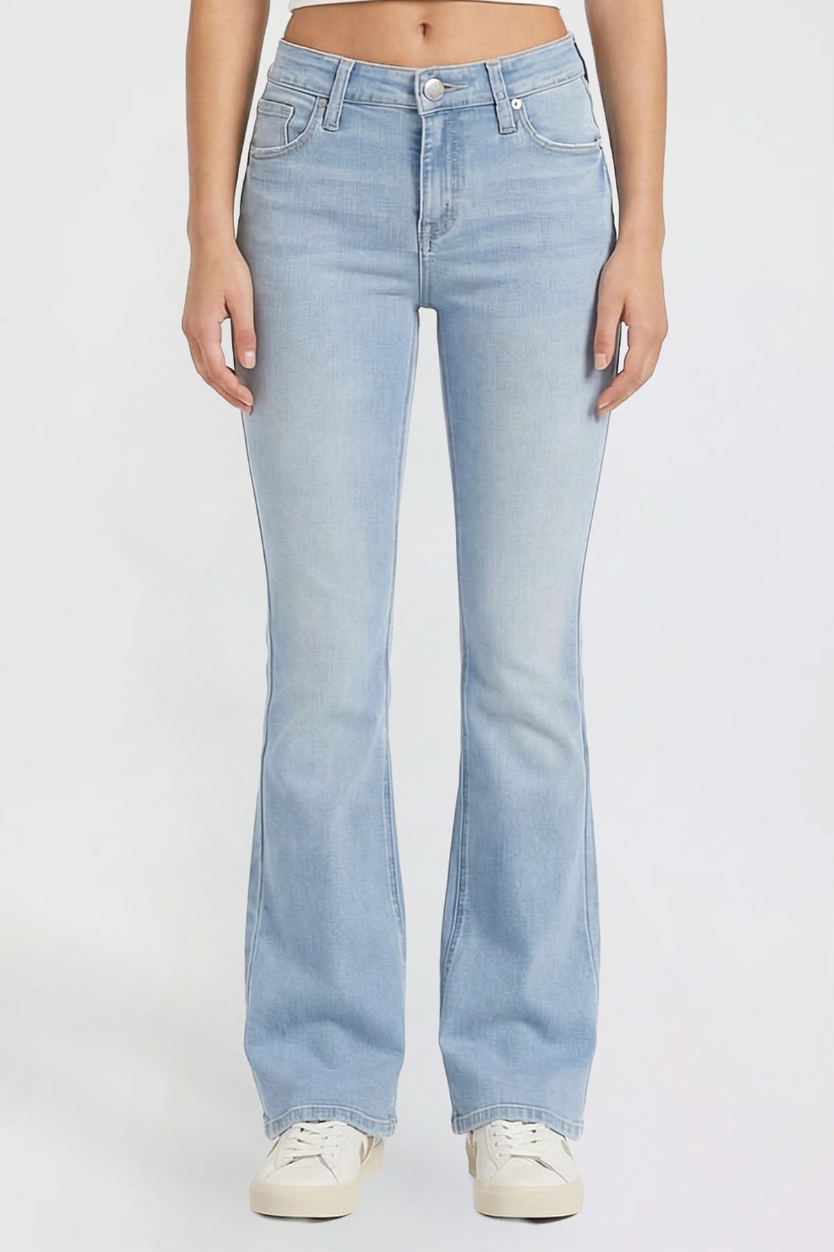 Ymi Women's Luxe Jessie Bootcut Jeans in L Light Blue view 8 - Women'S Luxe Jeans (bottom)