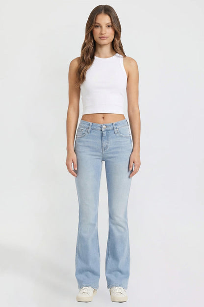 Ymi Women's Luxe Jessie Bootcut Jeans in S Midnight Sky Blue view 6 - Women'S Luxe Jeans (bottom)