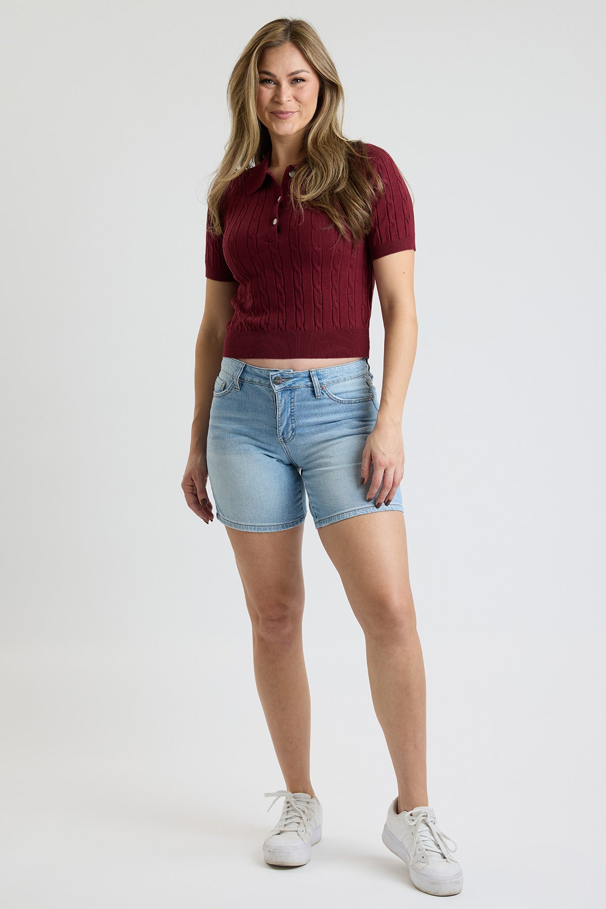 Ymi Women's Luxe Short in C Sky Blue - Women'S Luxe Shorts (bottom)