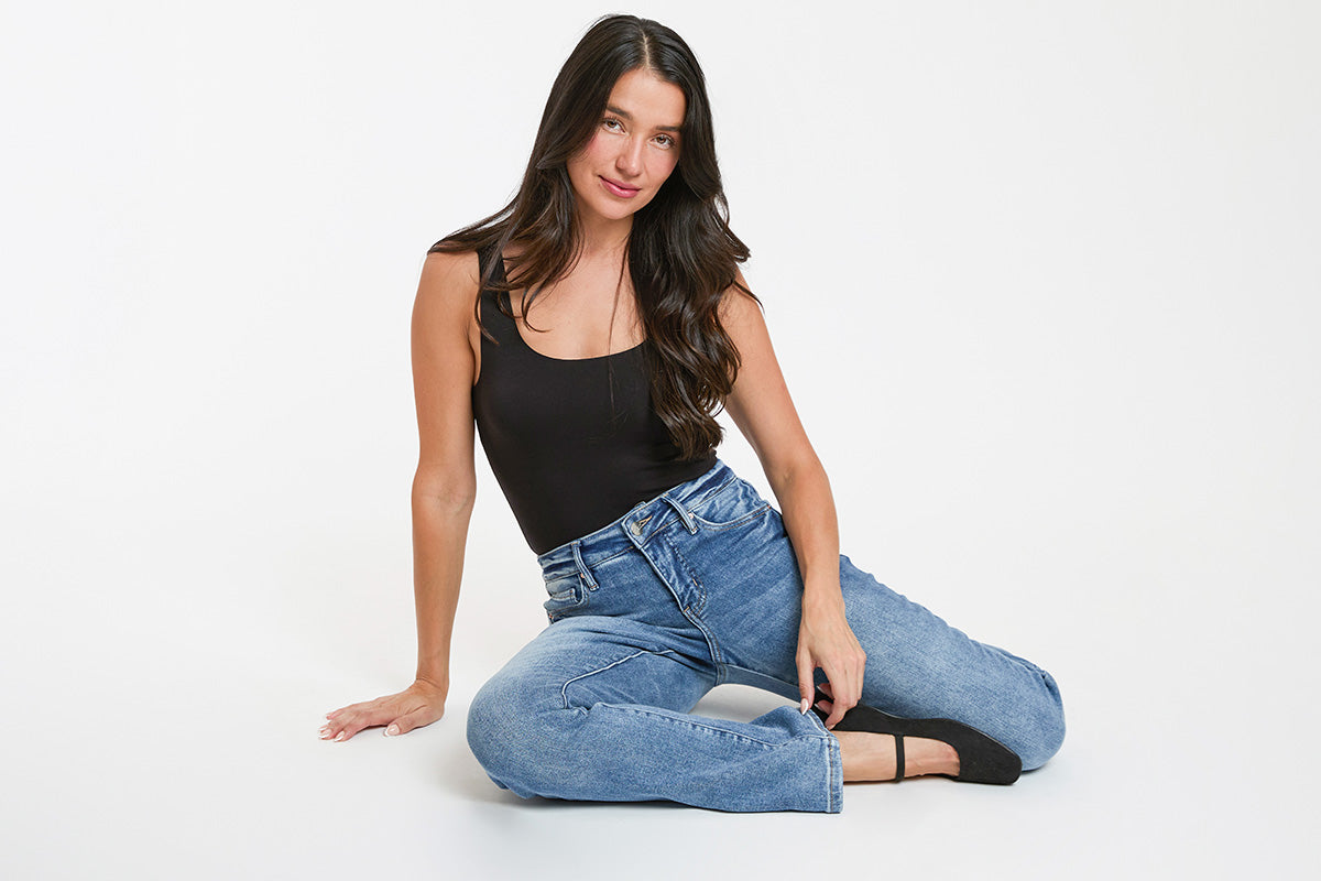 Ymi Women's Premium Stretch Bootcut Jeans view 10 - Comfort Stretch - Women'S Premium Jeans Brand (bottom)