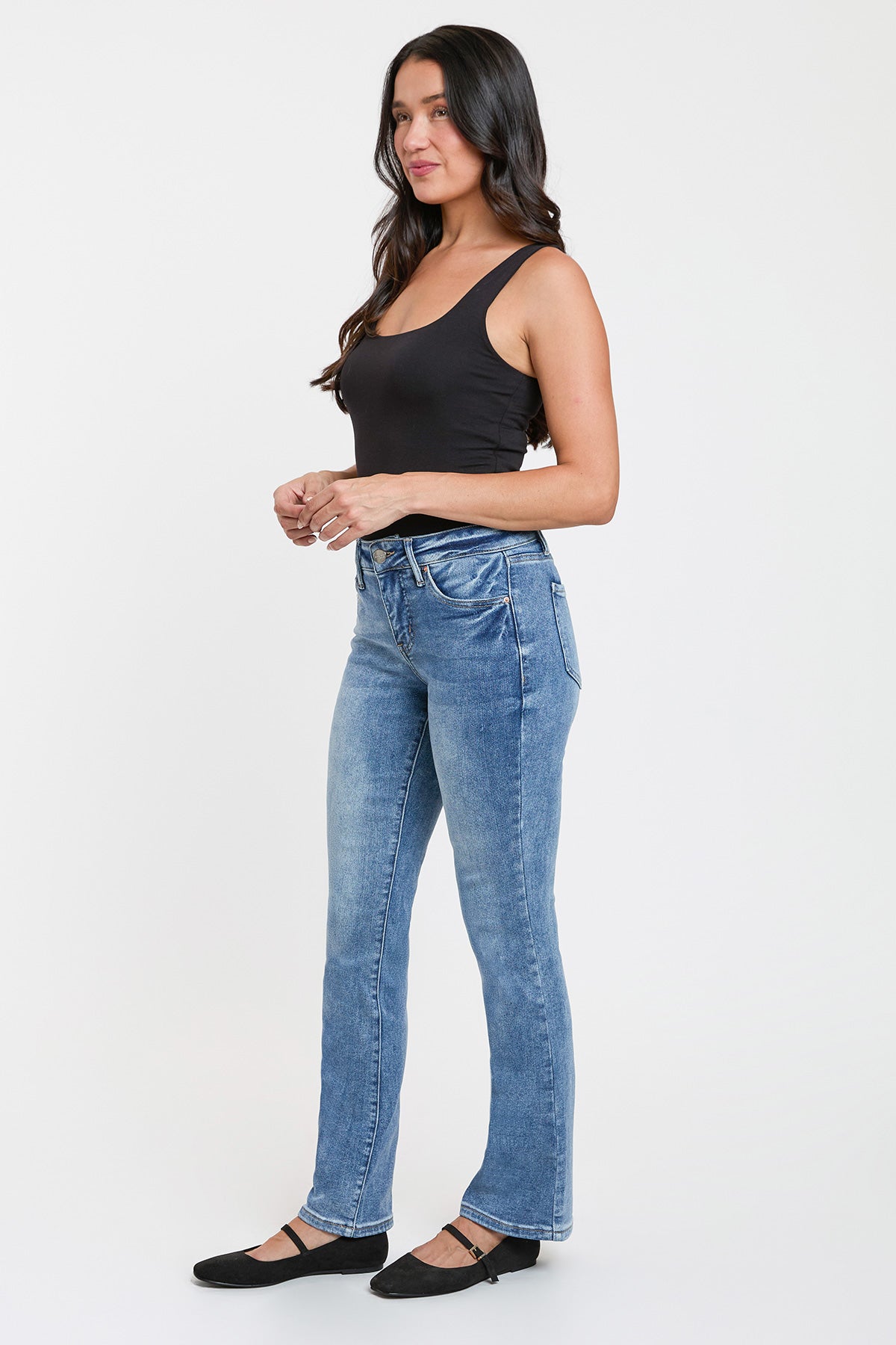 Ymi Women's Premium Stretch Bootcut Jeans view 8 - Comfort Stretch - Women'S Premium Jeans Brand (bottom)