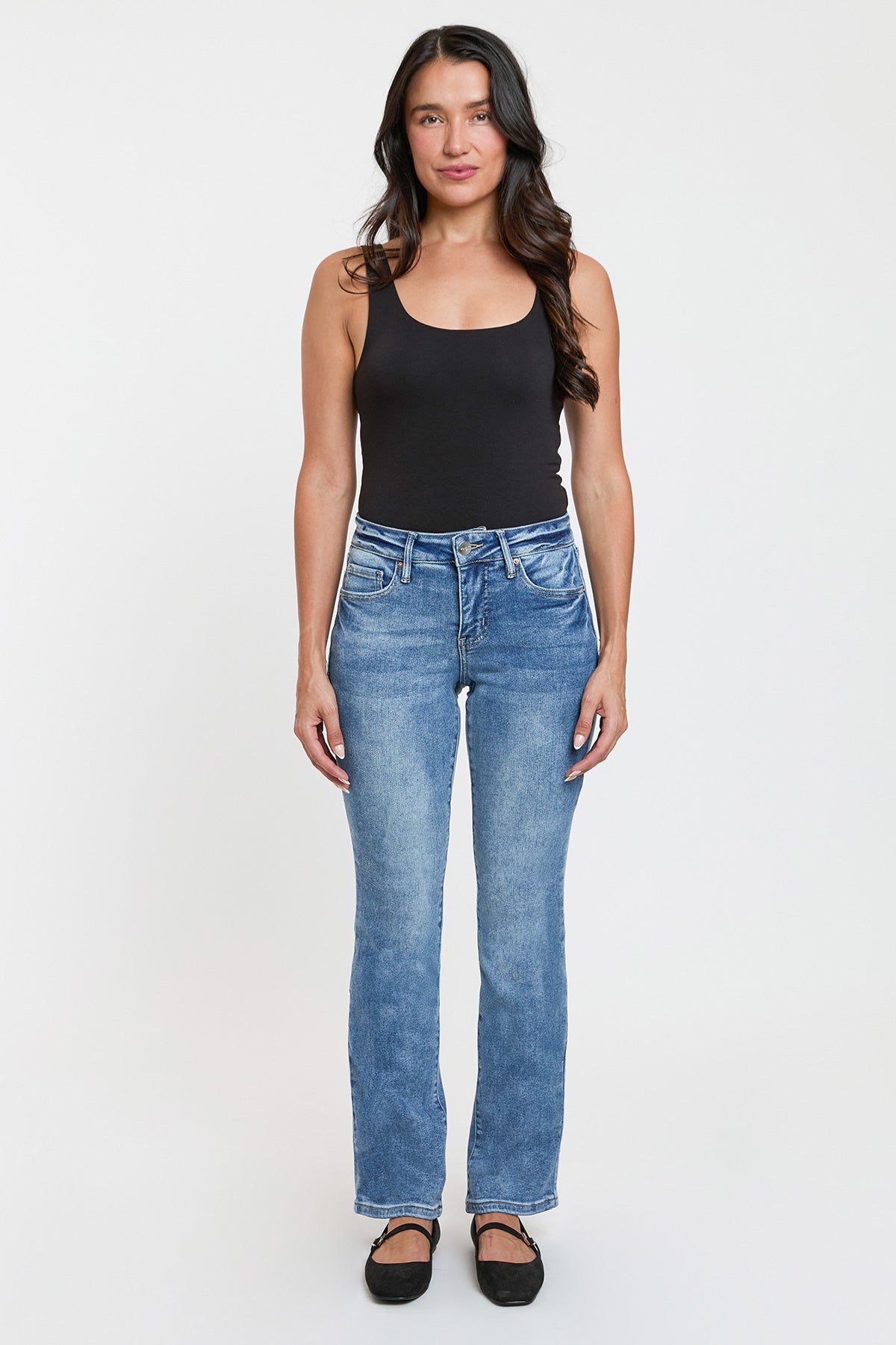 Ymi Women's Premium Stretch Bootcut Jeans view 9 - Comfort Stretch - Women'S Premium Jeans Brand (bottom)