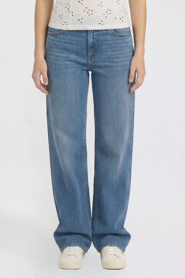 Ymi Women's Super Soft High Rise Wide Leg Jeans - MeeeShop Women's Fashion