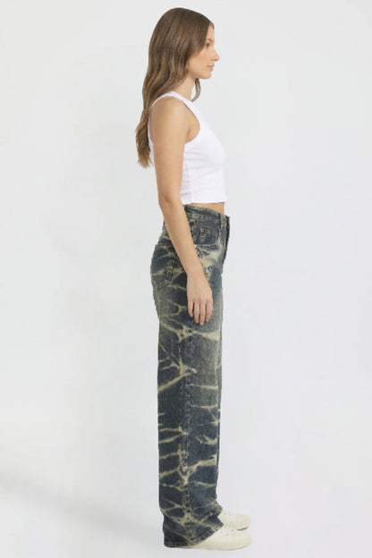 Ymi Women's Wide Leg Essential Baggy Jeans in S Midnight Sky Blue view 5 - Women'S Wide Jeans Outfit (bottom)