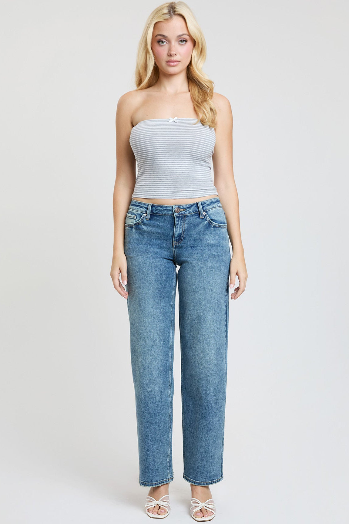 Ymi Women's Wide Leg Jeans in R Olympic Blue - Ymi Womens Pants (bottom)