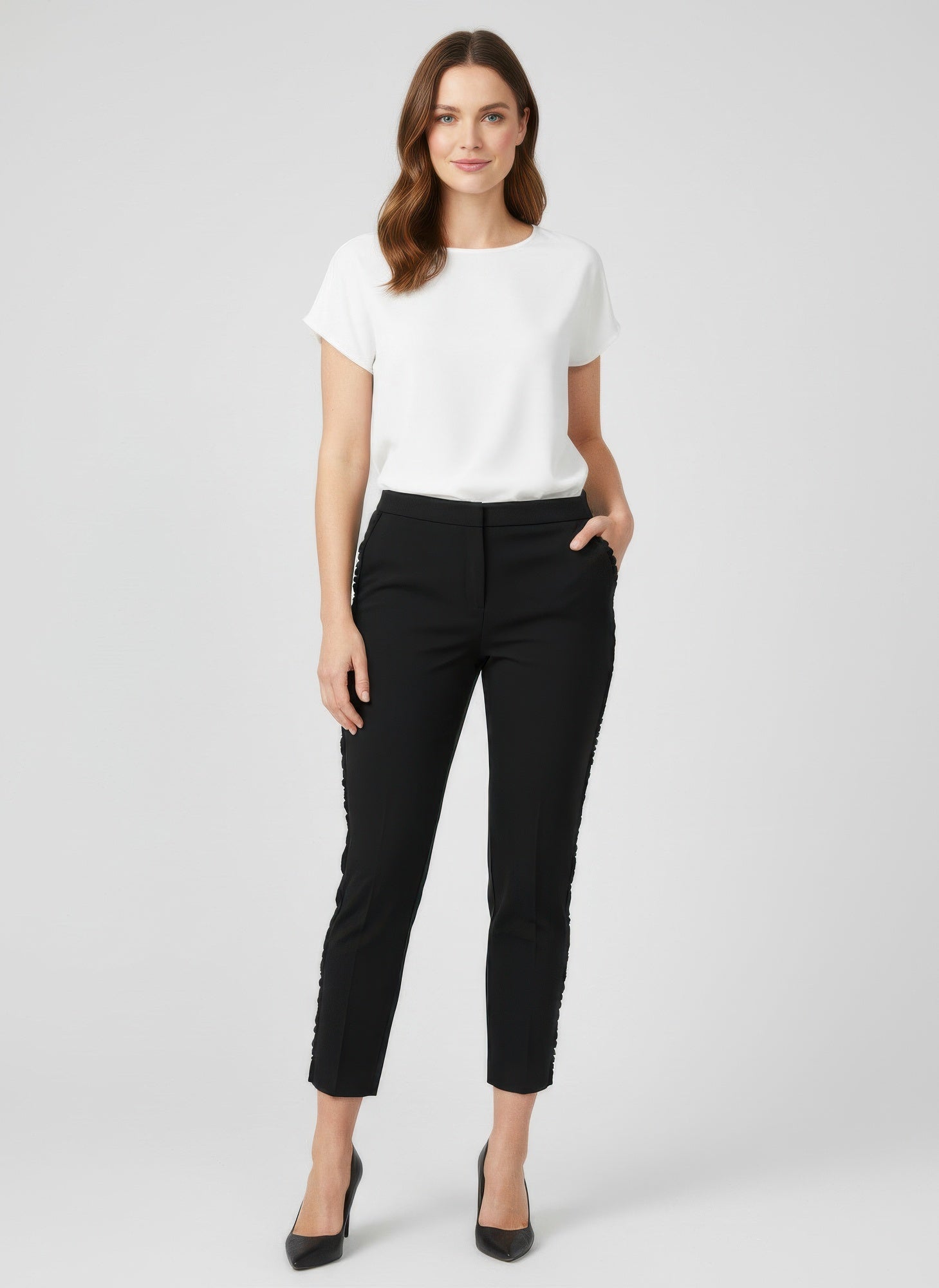 Zac & Rachel Solid Ankle Pants 6 (bottom) - zac & rachel pants plus size, zac & rachel pants on sale, z - shop at us.meeeshop
