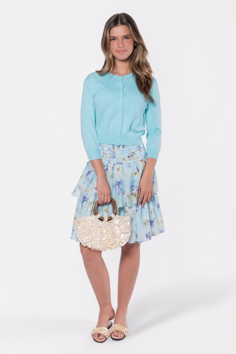 Zena Skirt 23" (mint/purple) XL view 5 (skirt) - purple skirt, mint purple skirt - shop at us.meeeshop