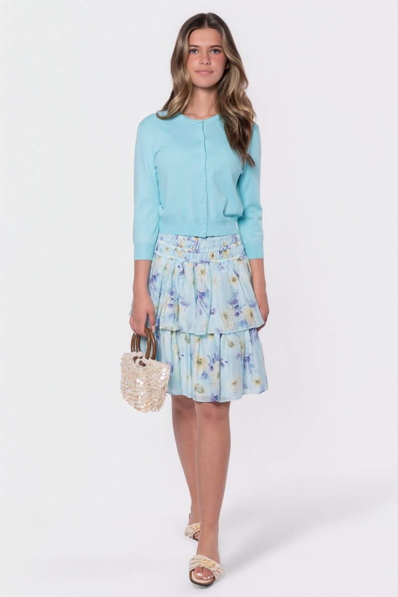Zena Skirt 23" (mint/purple) XS (skirt) - purple skirt, mint purple skirt - shop at us.meeeshop