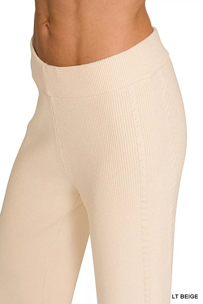 Zenana Viscose Round Neck Top & Pants Set view 10 (top) - set top, pants set top - shop at us.meeeshop