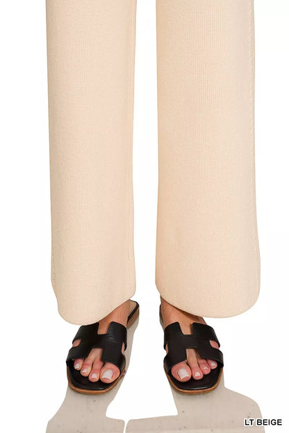 zenana viscose round Zenana Viscose Round Neck Top & Pants Set view 12 (top) - shop at us.meeeshop