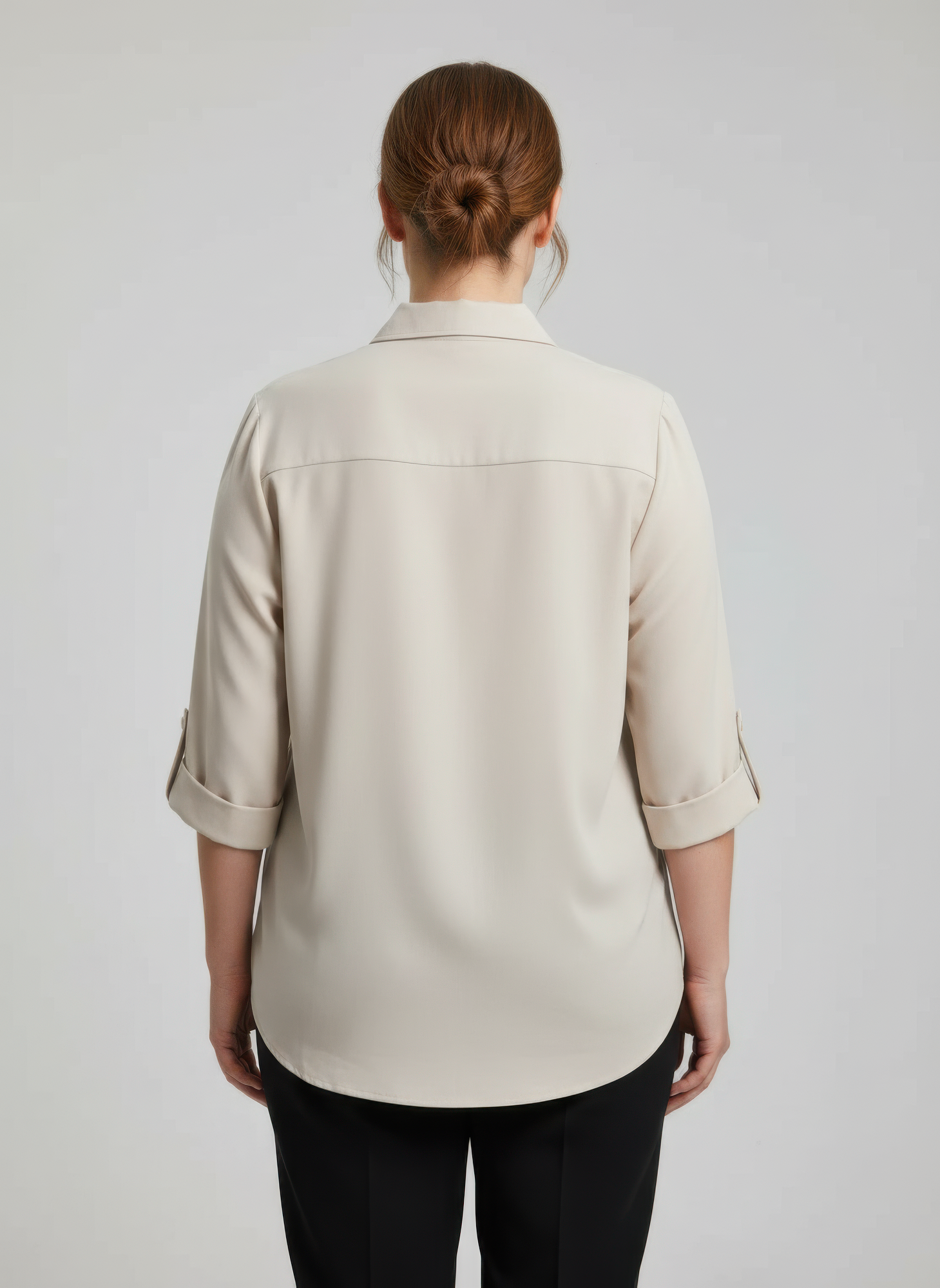 Zip Front Utility Pocket Tunic Blouse view 3 - Zip Utility Shirt (top)