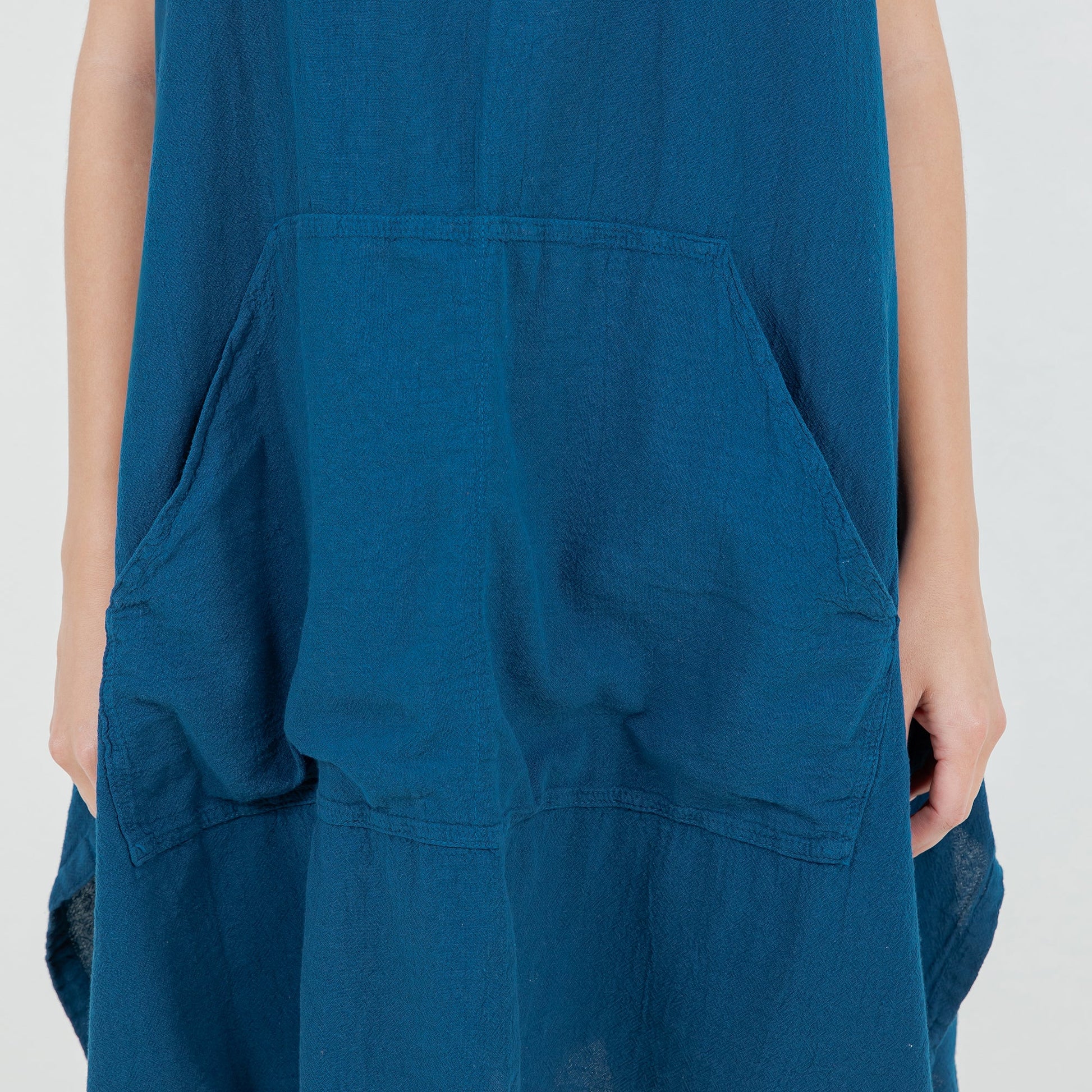 Zizi Tunic with Pocket! 100% Cotton Gauze in Ivory/ OSFM view 16 - Tunic Gauze Dress (top)