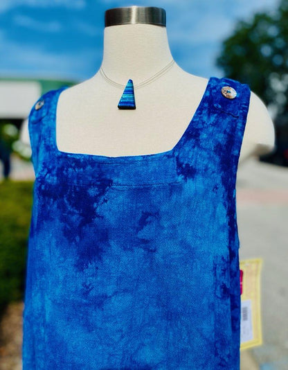 Zizi Tunic with Pocket! 100% Cotton Gauze in Lime Frost/ OSFM view 18 - Tunic Gauze Dress (top)