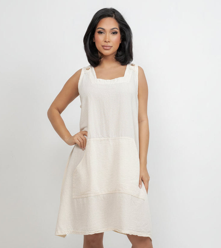 Zizi Tunic with Pocket! 100% Cotton Gauze in Mango/ OSFM view 20 - Tunic Gauze Dress (top)