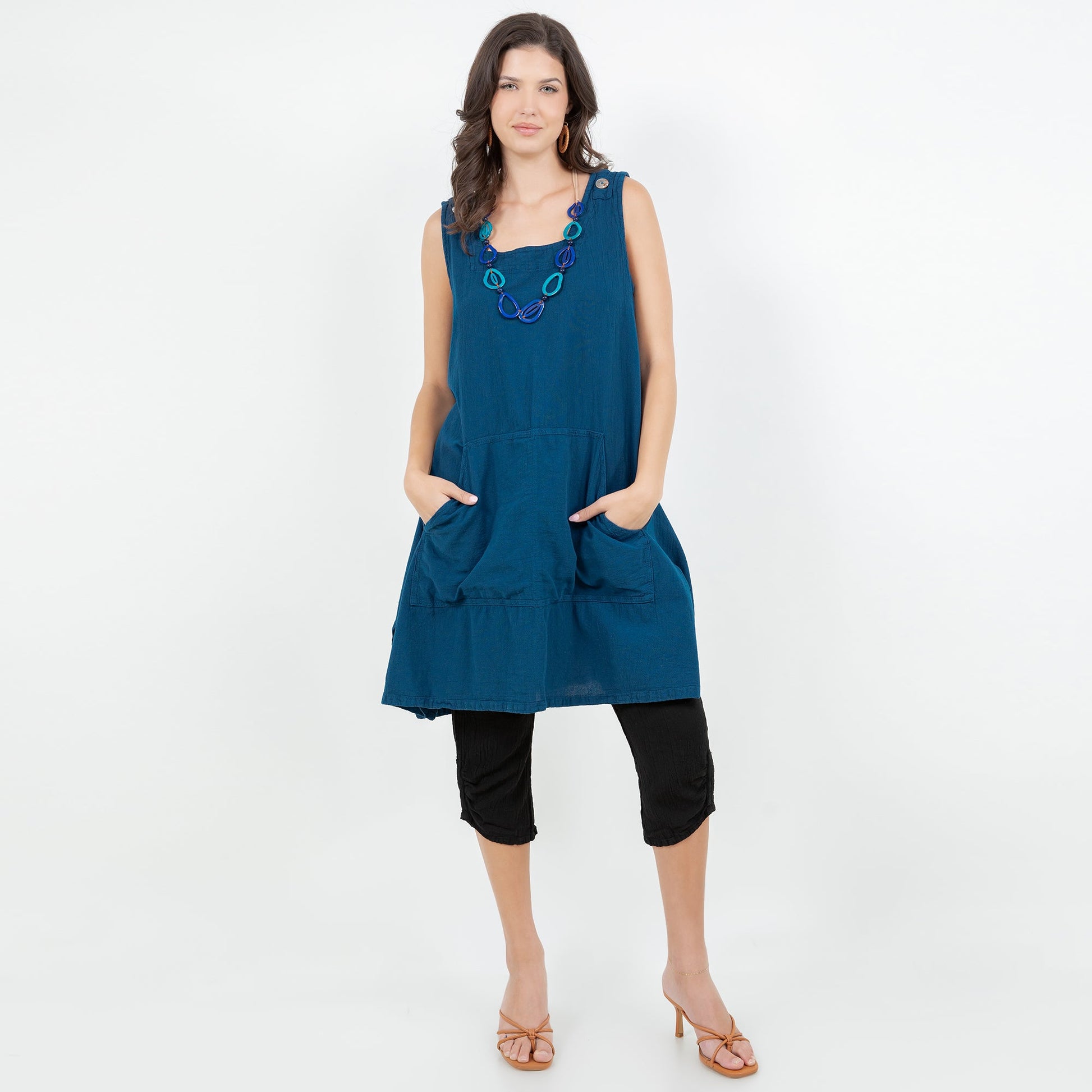 Zizi Tunic with Pocket! 100% Cotton Gauze Top - MeeeShop Women's Fashion