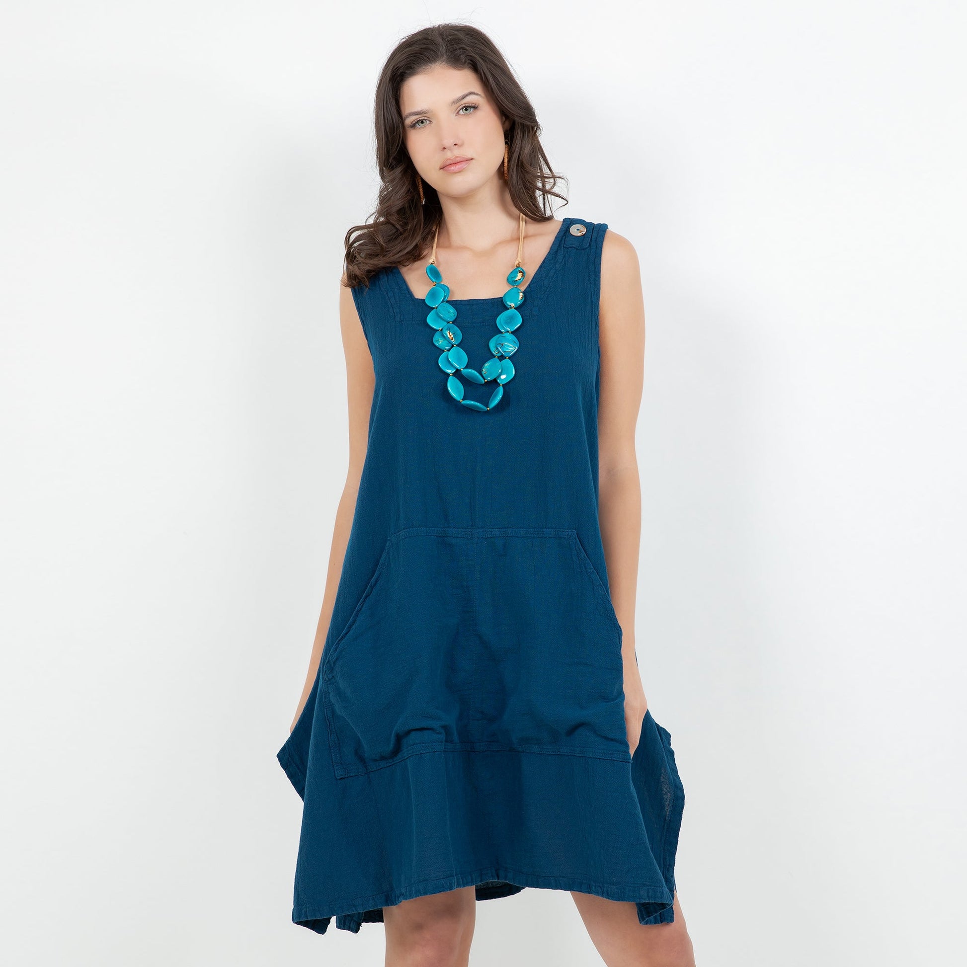 Zizi Tunic with Pocket! 100% Cotton Gauze Top - MeeeShop Women's Fashion