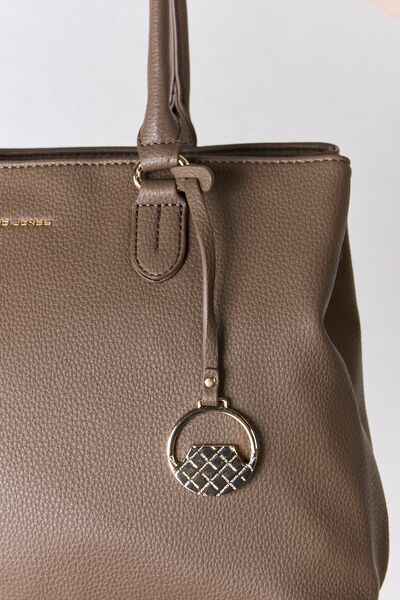 David Jones Structured PU Leather Handbag | us.meeeshop