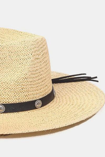 Fame Belt Strap Straw Hat | us.meeeshop