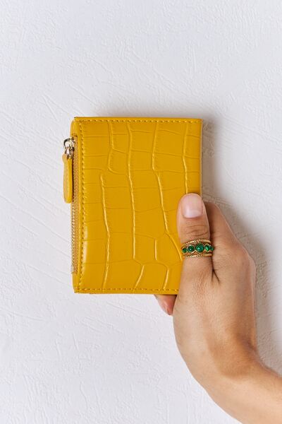 David Jones Texture PU Leather Mini Wallet | us.meeeshop