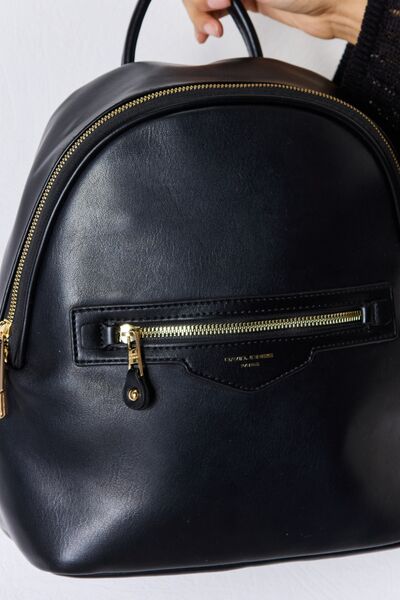 David Jones PU Leather Backpack | us.meeeshop