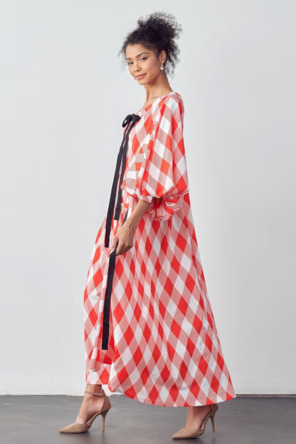 Balloon Sleeves Very Over Fit Pocketed Dress | us.meeeshop