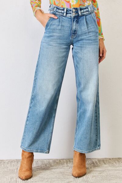 Kancan High Waist Wide Leg Jeans | us.meeeshop