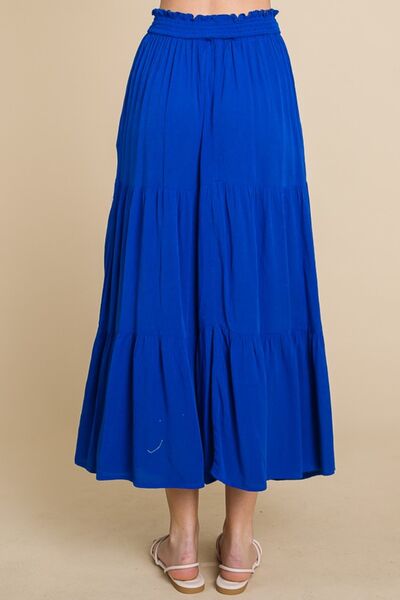 Culture Code Full Size Frill Ruched Midi Skirt | us.meeeshop