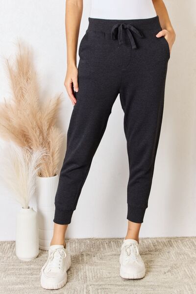 RISEN Soft Knit Drawstring Cropped Joggers | us.meeeshop