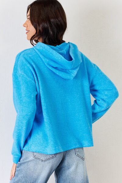 Zenana Full Size Long Sleeve Cozy Hoodie | us.meeeshop