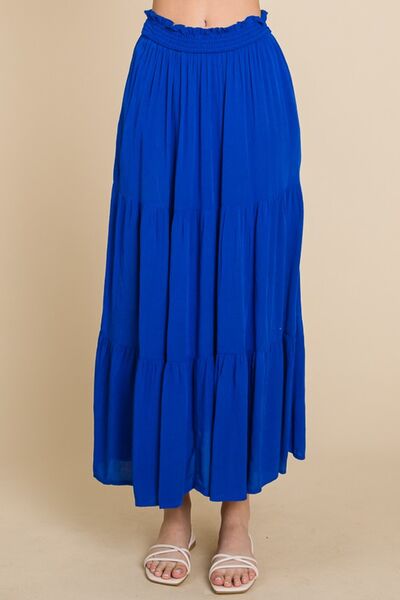 Culture Code Full Size Frill Ruched Midi Skirt | us.meeeshop