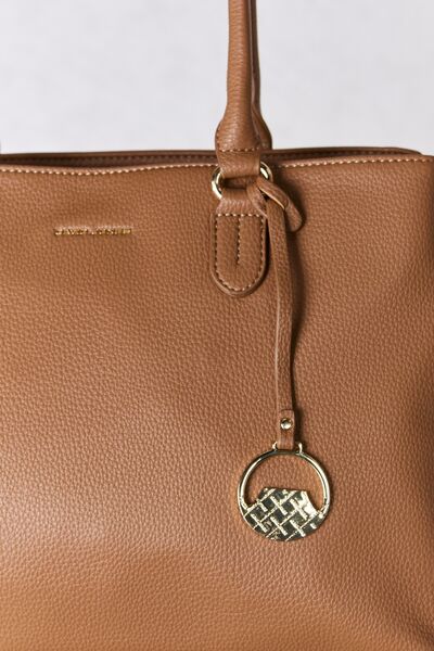 David Jones Structured PU Leather Handbag | us.meeeshop